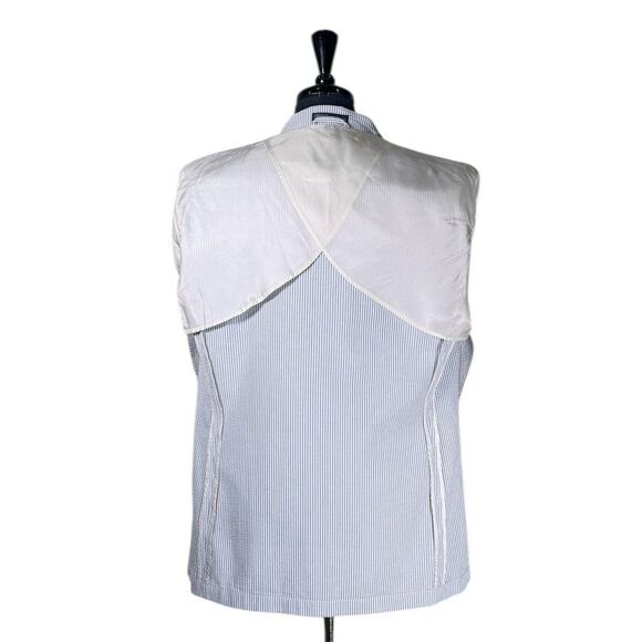 Polo Ralph Lauren Mens Blazer Medium Blue White Seersucker Sport Coat Jacket - Picture 5 of 11